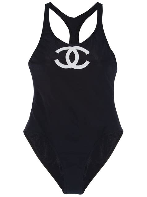 chanel vintage swimsuit|pre owned Chanel swimwear.